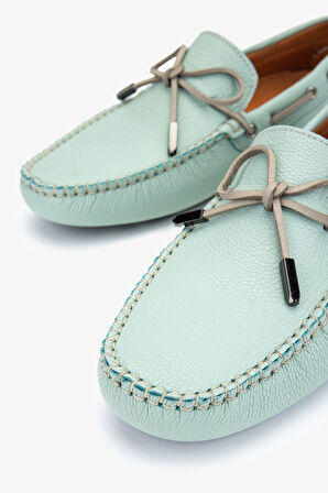 Valmenti Veronique Erkek Turkuaz Hakiki Deri Loafer Ayakkabı 355 14351 ERK AYK Y24