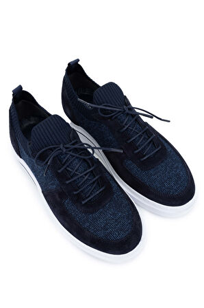 Tamer Tanca Erkek Deri & Tekstil Lacivert Sneakers & Spor Ayakkabı 698 1094-3 ERK AYK Y24 LACI TRK