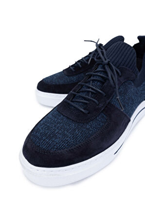 Tamer Tanca Erkek Deri & Tekstil Lacivert Sneakers & Spor Ayakkabı 698 1094-3 ERK AYK Y24 LACI TRK