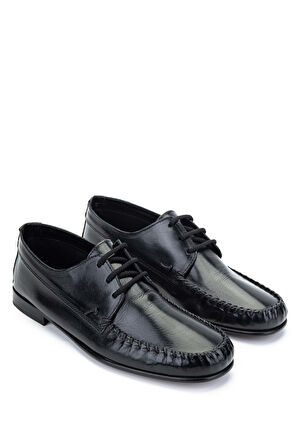 Daniele Lepori Erkek Hakiki Deri Siyah Casual Ayakkabı 1018 996 ERK AYK Y24 NERO