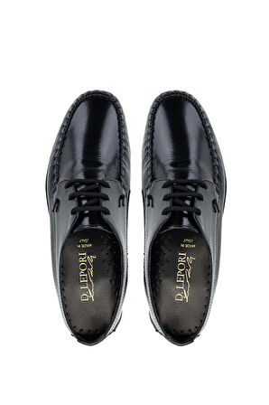 Daniele Lepori Erkek Hakiki Deri Siyah Casual Ayakkabı 1018 996 ERK AYK Y24 NERO