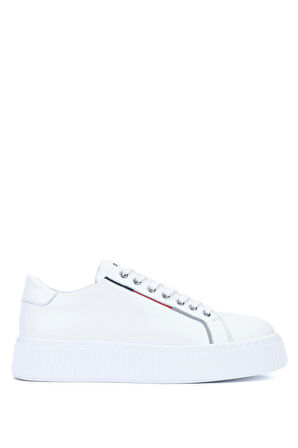 Tamer Tanca Erkek Hakiki Deri Beyaz Sneakers & Spor Ayakkabı 352 20142 ERK AYK Y24 BEYAZ