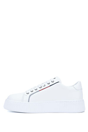 Tamer Tanca Erkek Hakiki Deri Beyaz Sneakers & Spor Ayakkabı 352 20142 ERK AYK Y24 BEYAZ