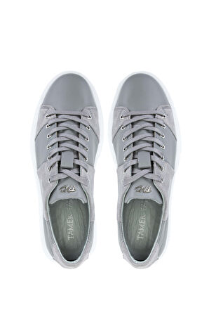 Tamer Tanca Erkek Hakiki Deri Sneakers & Spor Ayakkabı 352 20352 ERK AYK Y24 GRI ANL/TAS SUET