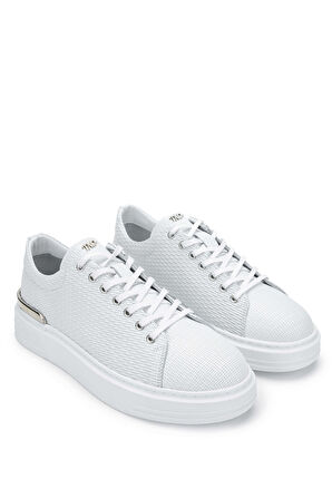 Tamer Tanca Erkek Hakiki Deri Beyaz Sneakers & Spor Ayakkabı 352 20384 ERK AYK Y24 BEYAZ BSK