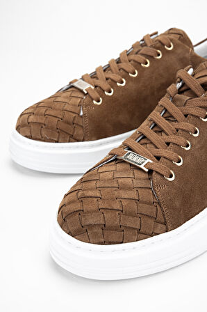 Valmenti AlettaErkek Taba Süet Hakiki Deri Sneakers & Spor Ayakkabı 352 20235 ERK AYK Y24