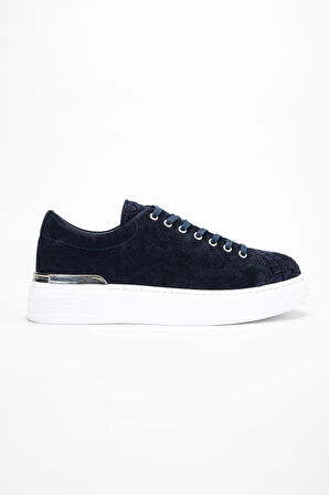 Valmenti AlettaErkek Lacivert Süet Hakiki Deri Sneakers & Spor Ayakkabı 352 20235 ERK AYK Y24