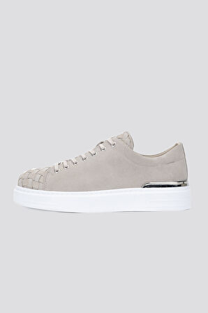 Valmenti AlettaErkek Bej Süet Hakiki Deri Sneakers & Spor Ayakkabı 352 20235 ERK AYK Y24
