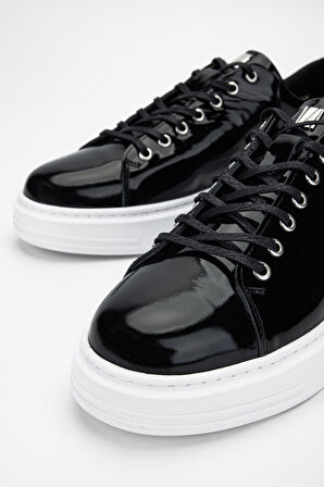 Valmenti AgatheErkek Siyah Rugan Deri Sneakers & Spor Ayakkabı 352 20266 ERK AYK Y24