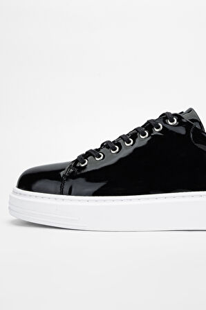 Valmenti AgatheErkek Siyah Rugan Deri Sneakers & Spor Ayakkabı 352 20266 ERK AYK Y24