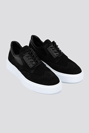 Valmenti AlettaErkek Siyah Süet Hakiki Deri Sneakers & Spor Ayakkabı 352 20336 ERK AYK Y24