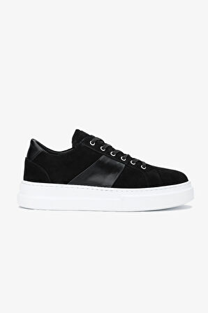 Valmenti MessiErkek Siyah Süet Hakiki Deri Sneakers & Spor Ayakkabı 352 20434 ERK AYK Y24