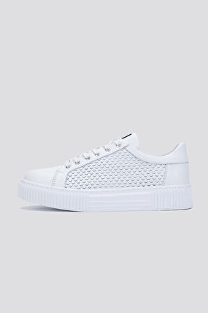 Valmenti AgatheErkek Beyaz Hakiki Deri Sneakers & Spor Ayakkabı 352 20440 ERK AYK Y24