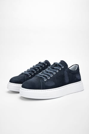 Valmenti AcruxErkek Lacivert Süet Hakiki Deri Sneakers & Spor Ayakkabı 352 20409 ERK AYK Y24
