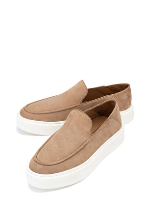 Tamer Tanca Erkek Hakiki Deri Tütün Loafer Ayakkabı 285 3842 ERK AYK Y/24 TUTUN NBK