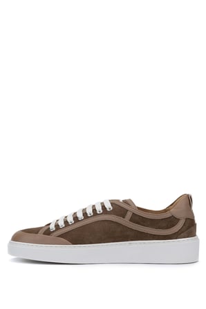 Redwood Erkek Hakiki Deri Kahverengi Sneakers & Spor Ayakkabı 1022 16525 ERK AYK Y24 MARRONE