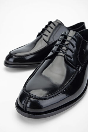 Valmenti Erkek Siyah Açma Hakiki Deri Klasik Ayakkabı 537 3396 ERK AYK Y24