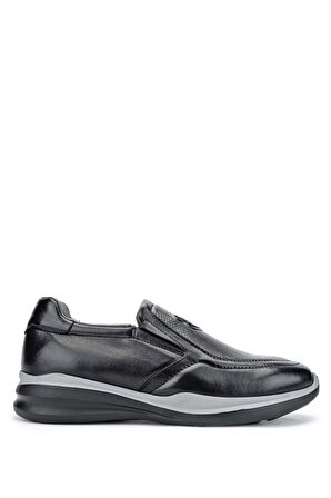 Tamer Tanca Erkek Hakiki Deri Siyah Sneakers & Spor Ayakkabı 383 5910 ERK AYK Y24 SIYAH