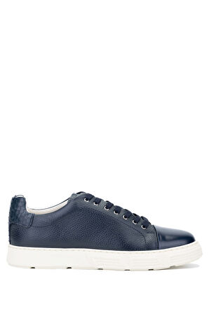 Tamer Tanca Erkek Hakiki Deri Lacivert Sneakers & Spor Ayakkabı 233 4613 ERK AYK Y24 LACI DR/YLN