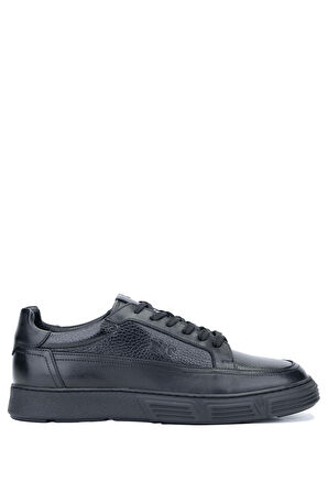 Tamer Tanca Erkek Hakiki Deri Siyah Sneakers & Spor Ayakkabı 233 4610 ERK AYK Y24 SIYAH