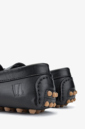 Valmenti Nicole Erkek Siyah Nappa Hakiki Deri Loafer Ayakkabı 355 13804 ERK AYK Y24