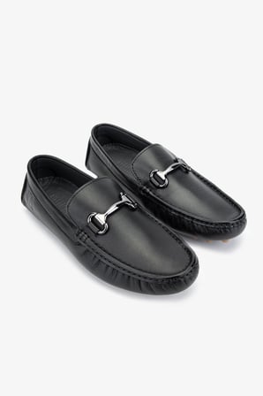 Valmenti Nicole Erkek Siyah Nappa Hakiki Deri Loafer Ayakkabı 355 13804 ERK AYK Y24