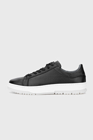 Valmenti Alioth Erkek Siyah Floter Hakiki Deri Sneakers & Spor Ayakkabı 04 101 ERK AYK Y24