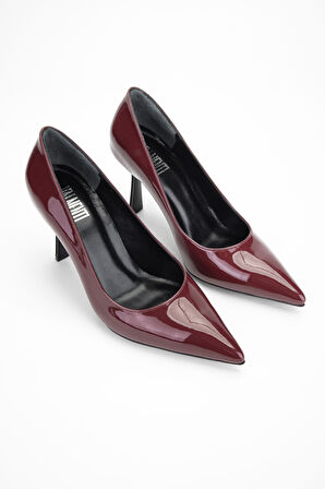 Valmenti Kadın Bordo Hakiki Deri Topuklu Ayakkabı 654 165 BN AYK SK23/24