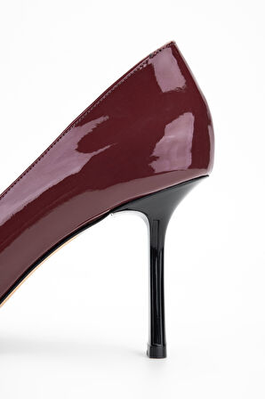 Valmenti Kadın Bordo Hakiki Deri Topuklu Ayakkabı 654 165 BN AYK SK23/24