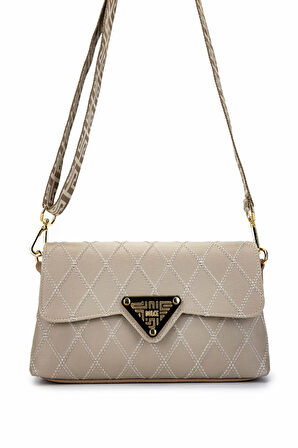 Dolce Kadın Suni Deri Bej Kap Postacı Çanta 1025 248019-3 BN CANTA Y24 BEIGH KAP