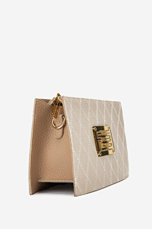 Dolce Kadın Suni Deri Bej Kap Postacı Çanta 1025 248082-3 BN CANTA Y24 BEIGH KAP