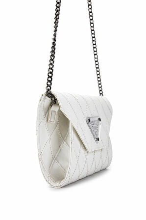 Dolce Kadın Suni Deri Beyaz Kap Postacı Çanta 1025 248034-1 BN CANTA Y24 WHITE KAP