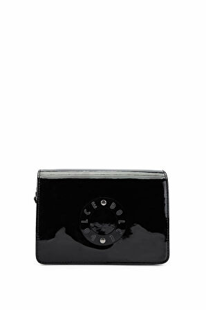 Dolce Kadın Suni Deri Siyah Rugan Postacı Çanta 1025 248031-1 BN CANTA Y24 BLACK RGN