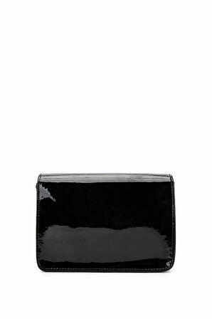 Dolce Kadın Suni Deri Siyah Rugan Postacı Çanta 1025 248031-1 BN CANTA Y24 BLACK RGN