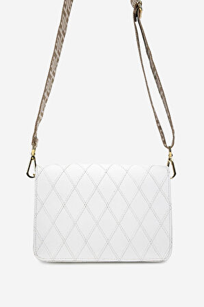 Dolce Kadın Suni Deri Beyaz Kap Postacı Çanta 1025 248056-1 BN CANTA Y24 WHITE KAP