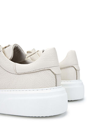 Tamer Tanca Erkek Hakiki Deri Bej Sneakers & Spor Ayakkabı 04 2501 ERK AYK Y23 BEJ FLTR
