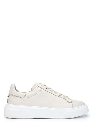 Tamer Tanca Erkek Hakiki Deri Bej Sneakers & Spor Ayakkabı 04 2501 ERK AYK Y23 BEJ FLTR
