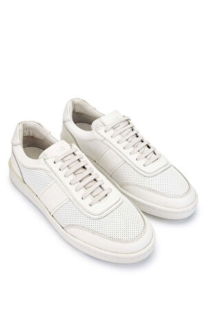 Tamer Tanca Erkek Hakiki Deri Bej Casual Ayakkabı 987 117 ERK AYK Y24 BEJ