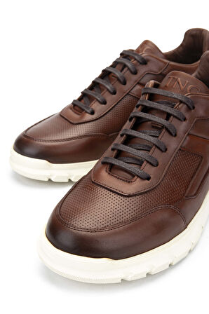 Tamer Tanca Erkek Hakiki Deri Taba Sneakers & Spor Ayakkabı 698 1084-7 ERK AYK SK23/24 TABA