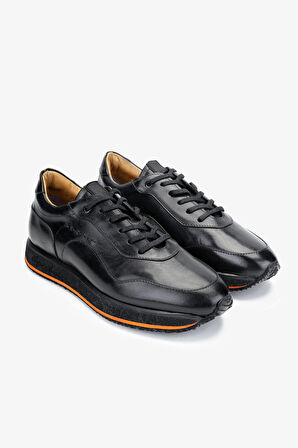 Branchini Erkek Hakiki Deri Siyah Sneakers & Spor Ayakkabı 1004 S3810 ERK AYK SK23/24 BLACK