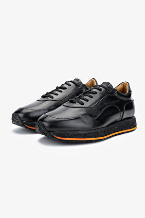 Branchini Erkek Hakiki Deri Siyah Sneakers & Spor Ayakkabı 1004 S3810 ERK AYK SK23/24 BLACK