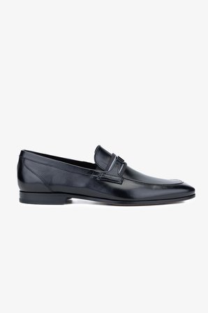 Rossi Erkek Hakiki Deri Siyah Loafer Ayakkabı 668 1090 ERK AYK Y24 NERO