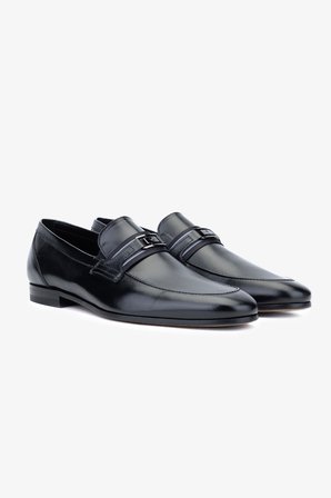 Rossi Erkek Hakiki Deri Siyah Loafer Ayakkabı 668 1090 ERK AYK Y24 NERO