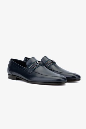 Rossi Erkek Hakiki Deri Mavi Loafer Ayakkabı 668 1090 ERK AYK Y24 BLU