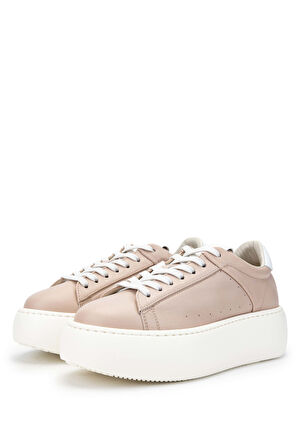Barracuda Kadın Hakiki Deri Pudra Sneakers & Spor Ayakkabı 511 BD1261E BN AYK Y24 CIPRIA