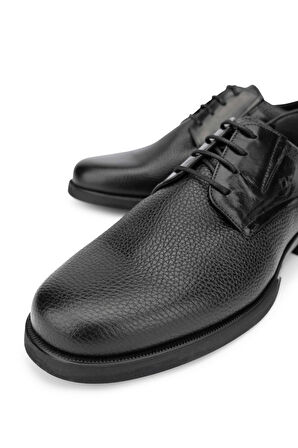 Tamer Tanca Erkek Hakiki Deri Siyah Klasik Ayakkabı 183 30102 ERK AYK Y24 SYH GYK/BFL