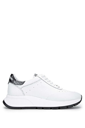 Tamer Tanca Kadın Hakiki Deri Beyaz Sneakers & Spor Ayakkabı 231 422 BN AYK Y24 BEYAZ FLTR