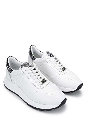 Tamer Tanca Kadın Hakiki Deri Beyaz Sneakers & Spor Ayakkabı 231 422 BN AYK Y24 BEYAZ FLTR