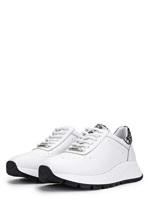 Tamer Tanca Kadın Hakiki Deri Beyaz Sneakers & Spor Ayakkabı 231 422 BN AYK Y24 BEYAZ FLTR