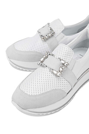 Tamer Tanca Kadın Hakiki Deri Beyaz Sneakers & Spor Ayakkabı 923 TT-900 BN AYK Y24 BEYAZ DR